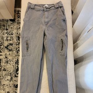 Hollister ultra rise gray pants